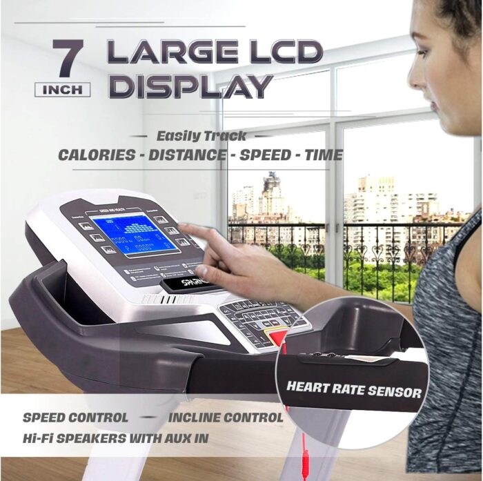 Sparnod Fitness Foldable Motorized Automatic Treadmill – Life Fitness Store